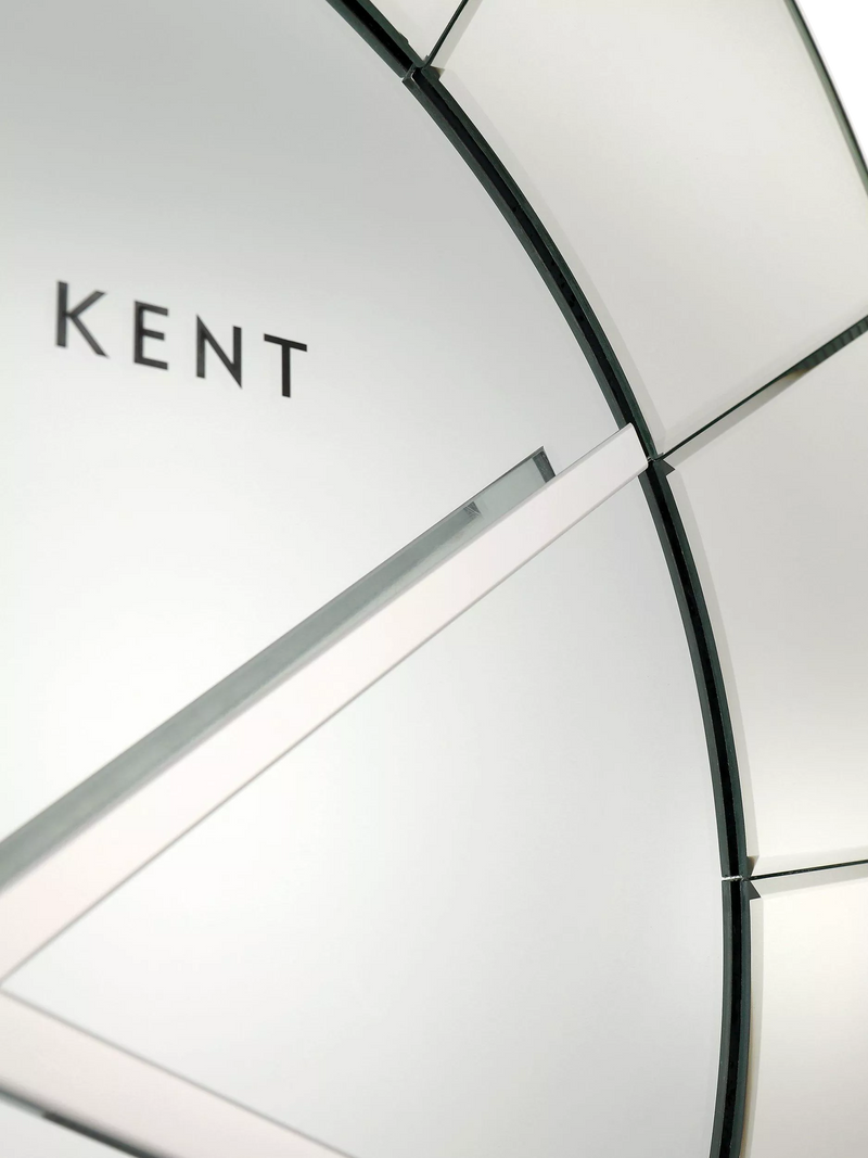 Thomas Kent Mirrored Wall Clock Silver Mirror 80cm (British brand)