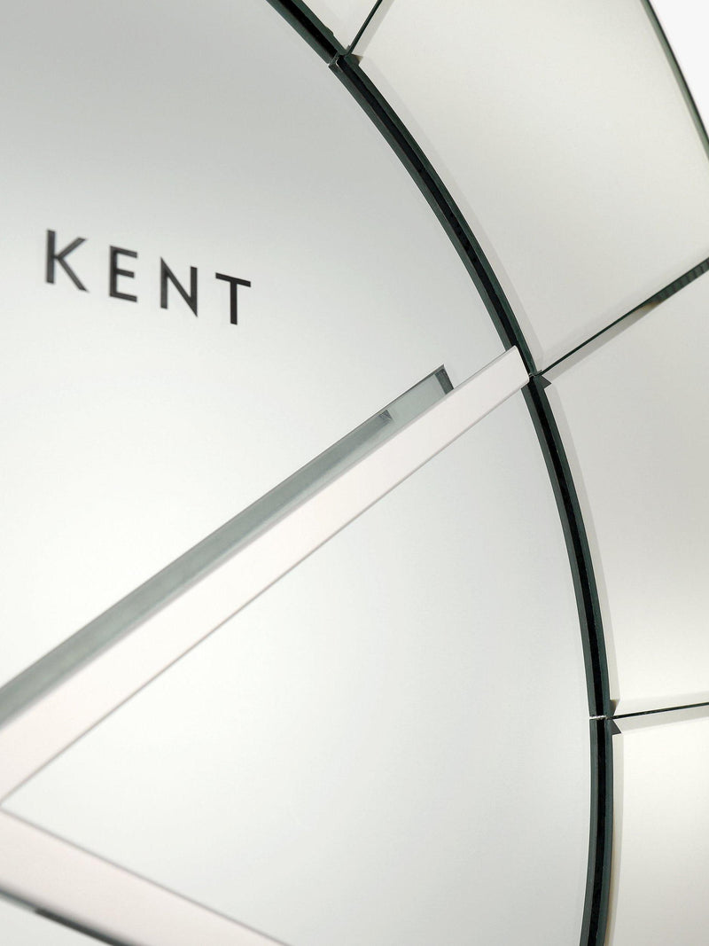 Thomas Kent Mirrored Wall Clock Silver Mirror 80cm (British brand)