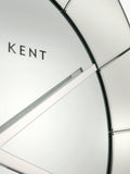 Thomas Kent Mirrored Wall Clock Silver Mirror 80cm (British brand)
