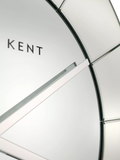 Thomas Kent Mirrored Wall Clock Silver Mirror 80cm (British brand)
