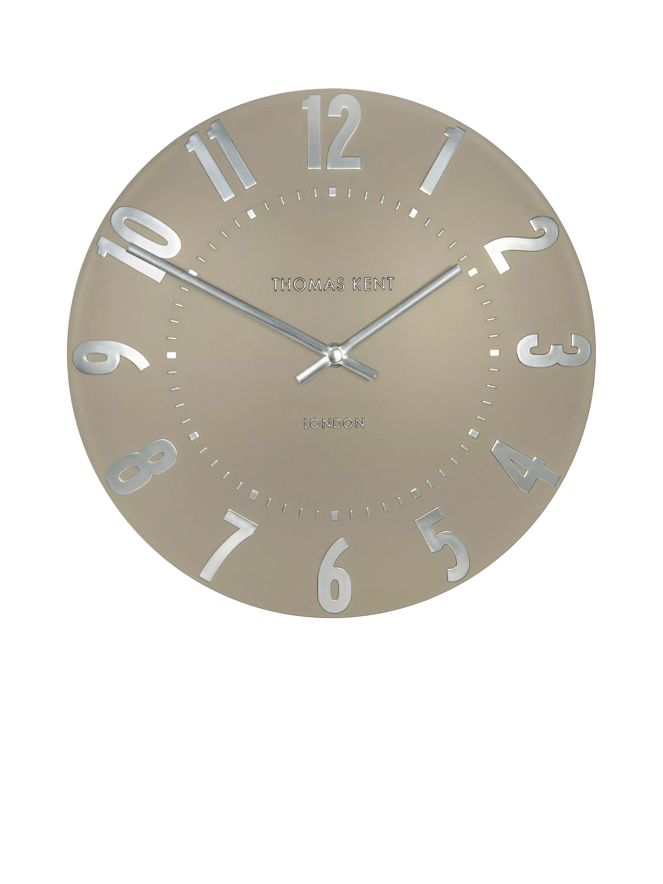 Thomas Kent Mulberry Arabic Numeral Wall Clock, 30cm