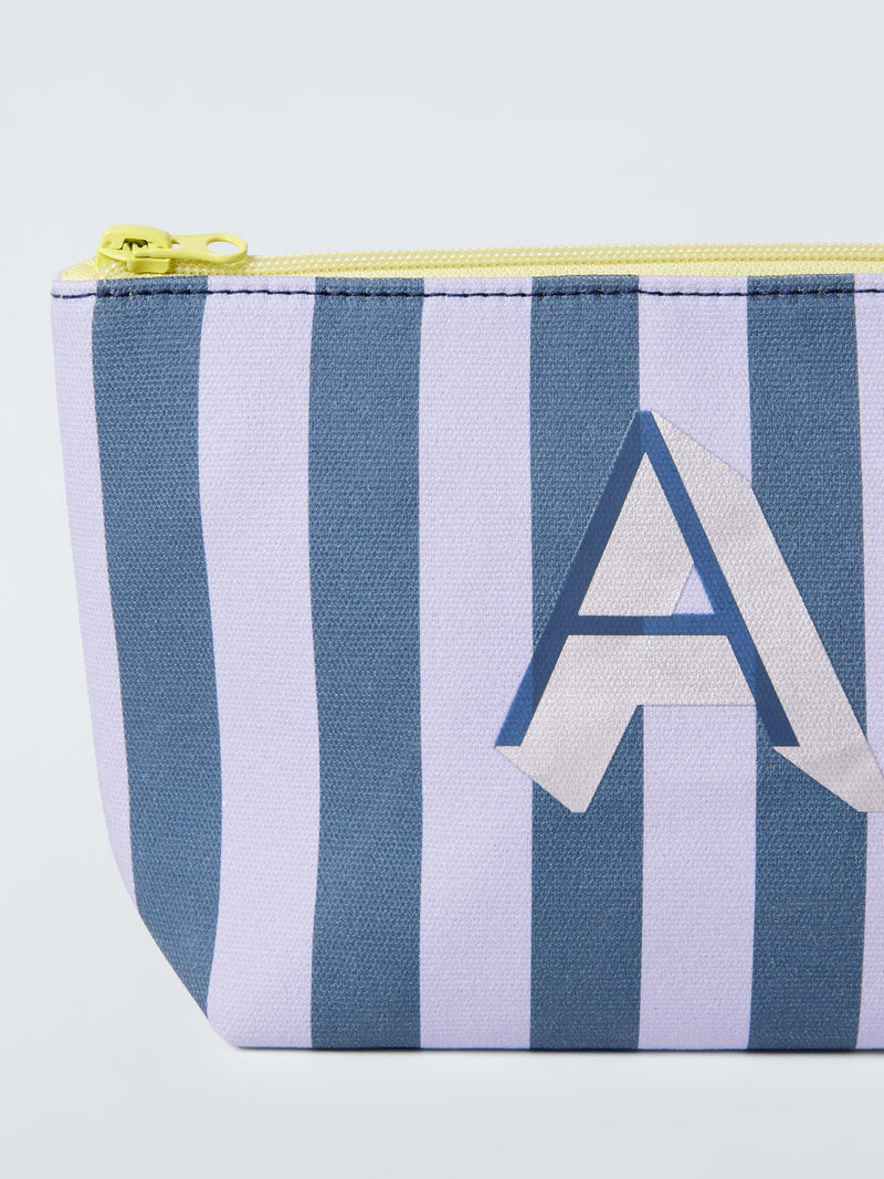 John Lewis striped alphabet makeup bag 15x24cm - British product