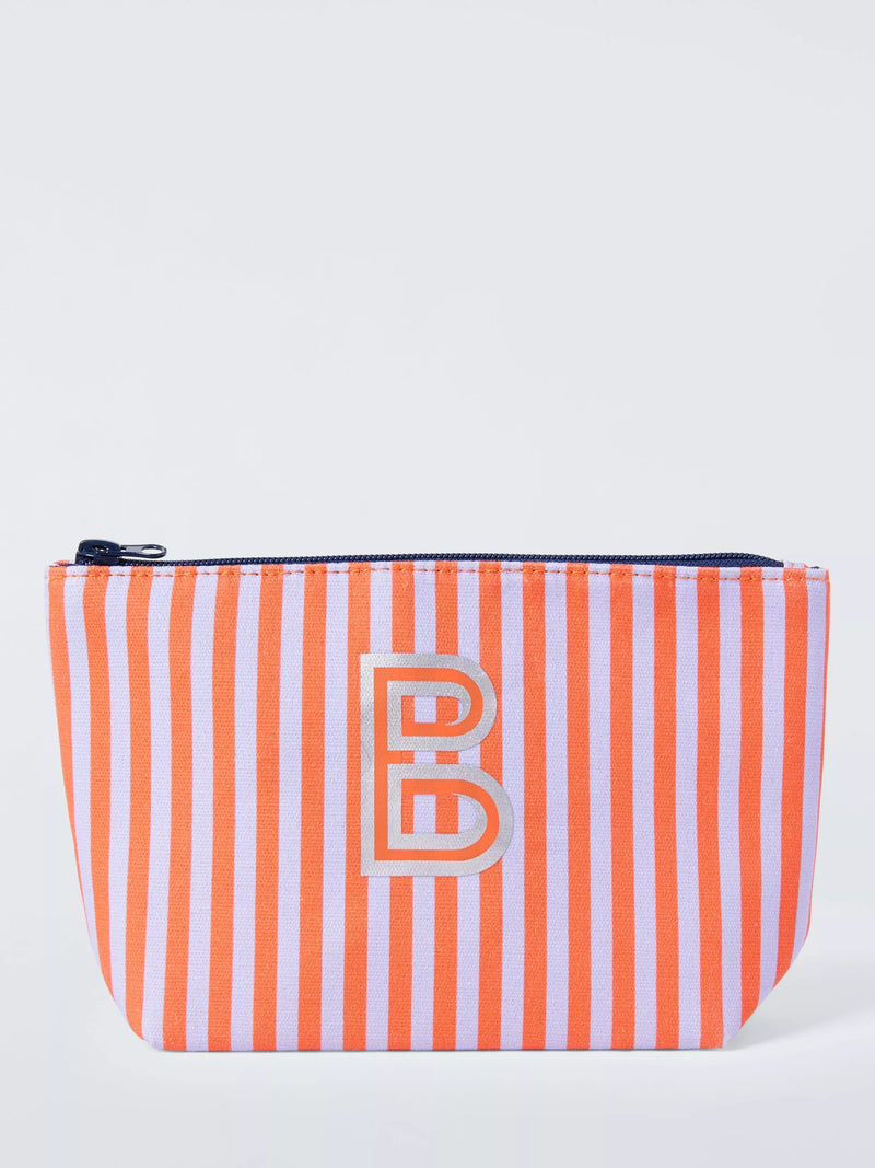 John Lewis Stripe Alphabet Makeup Bag