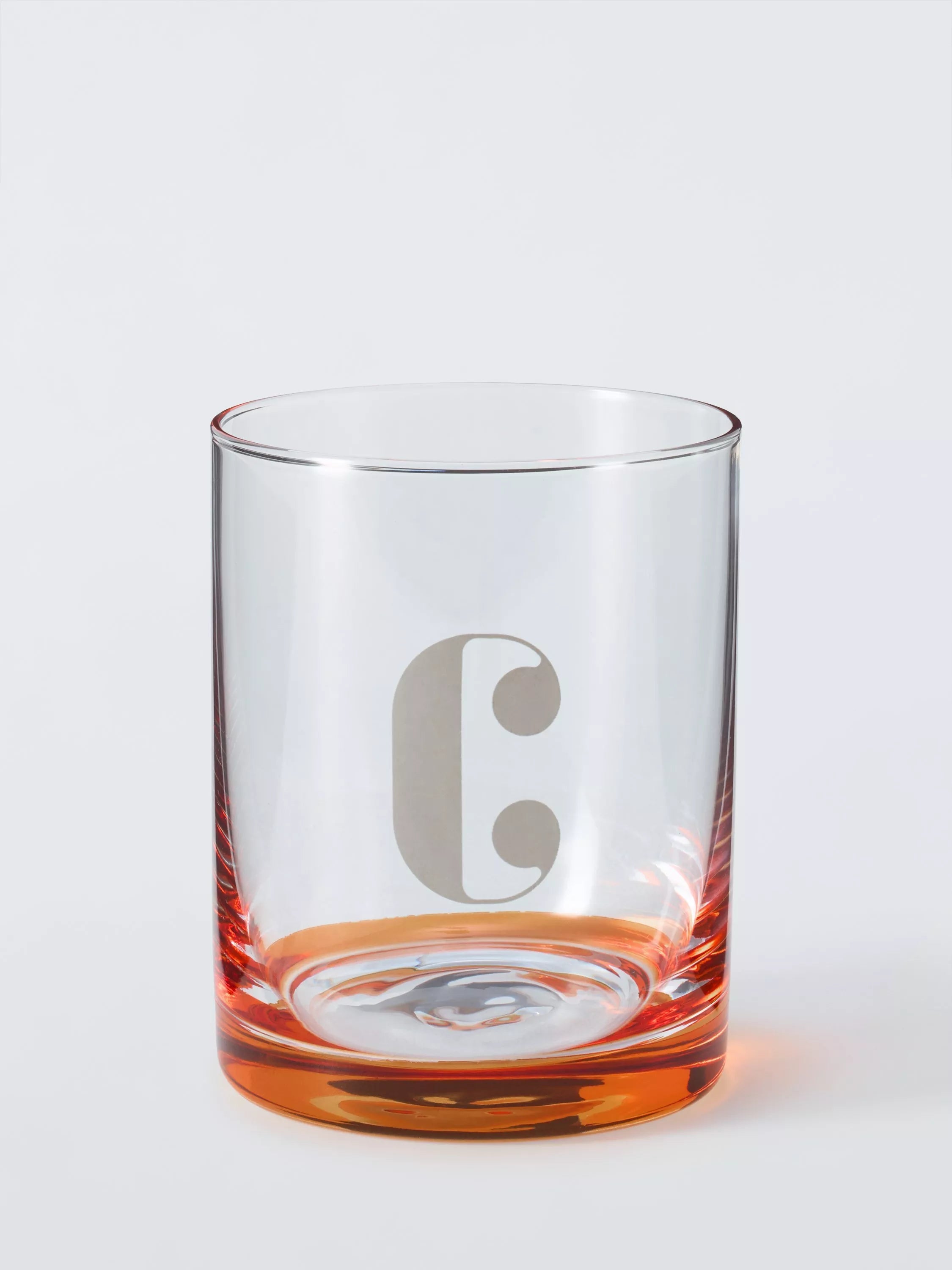 John Lewis Alphabet Glass Tumbler, C