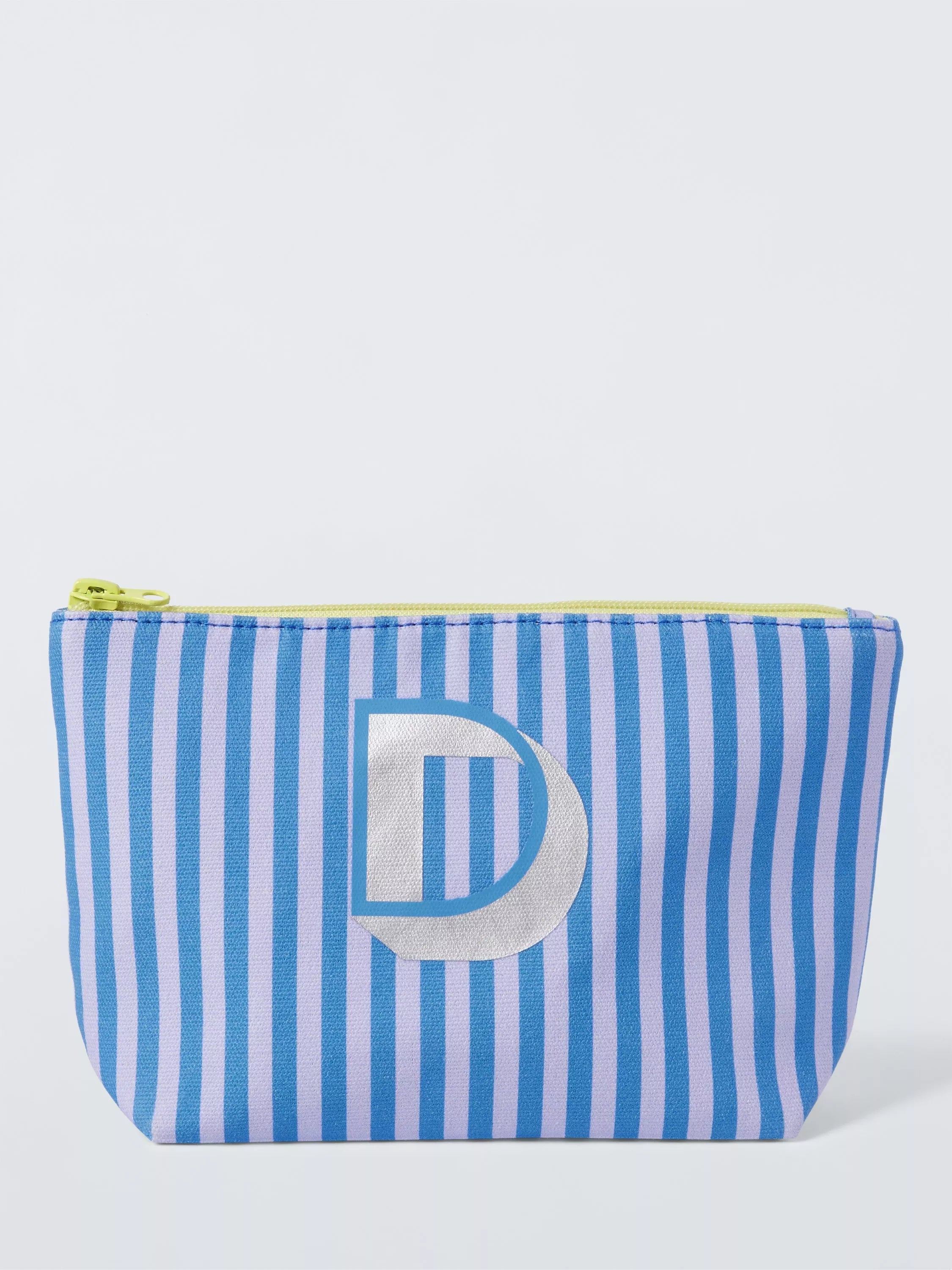 John Lewis Stripe Alphabet Makeup Bag