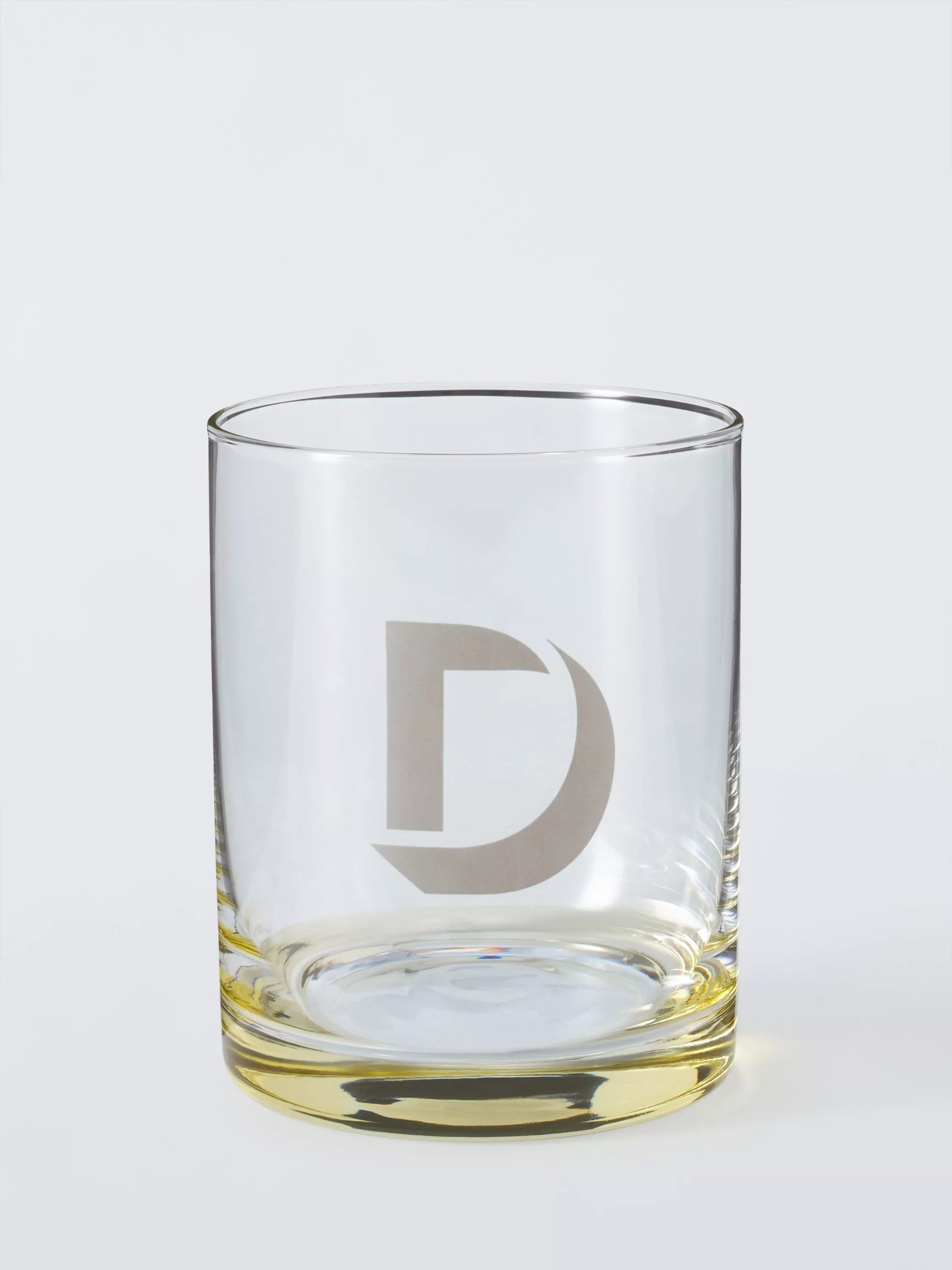John Lewis Alphabet Glass Tumbler, D