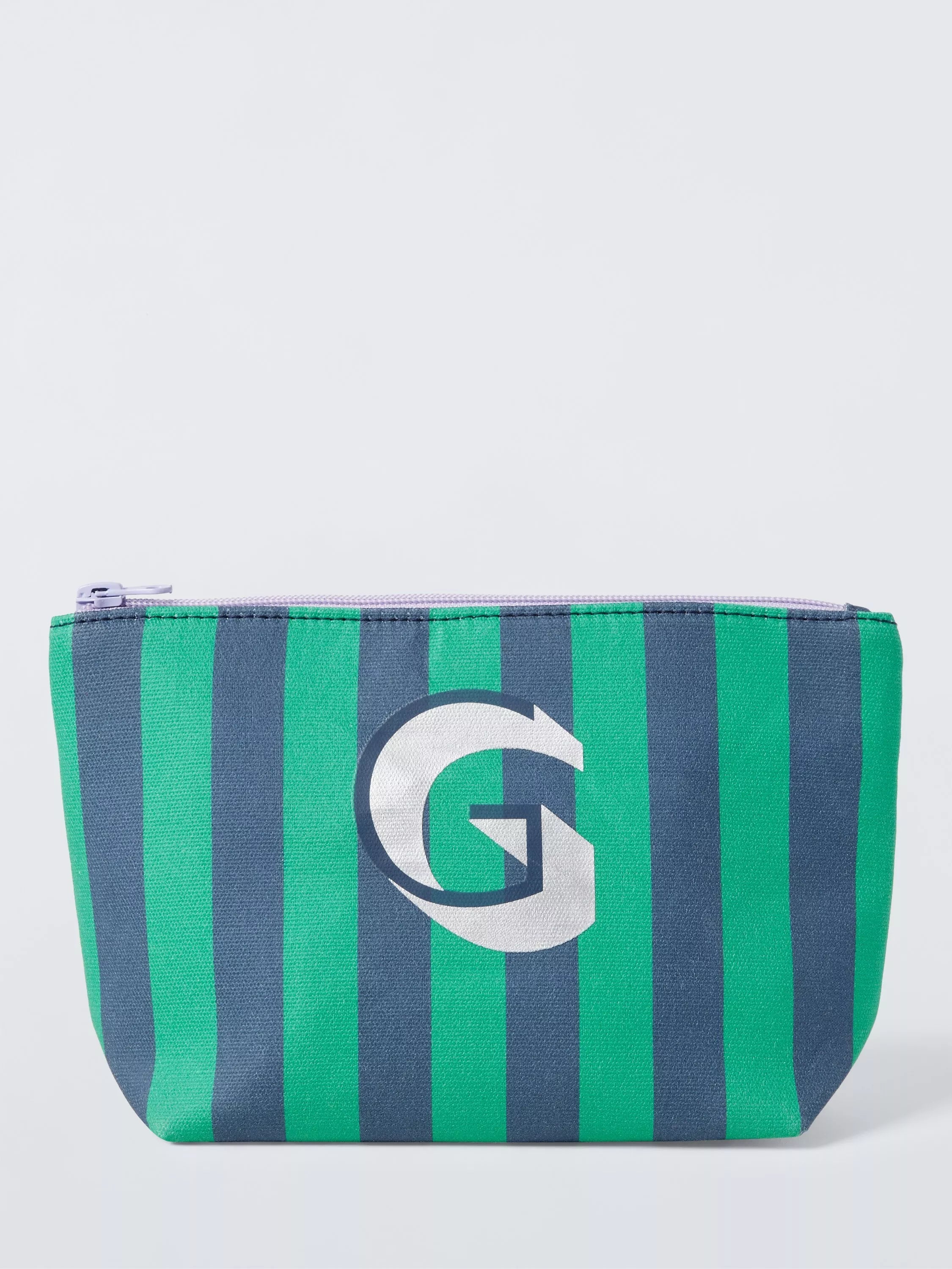John Lewis Stripe Alphabet Makeup Bag