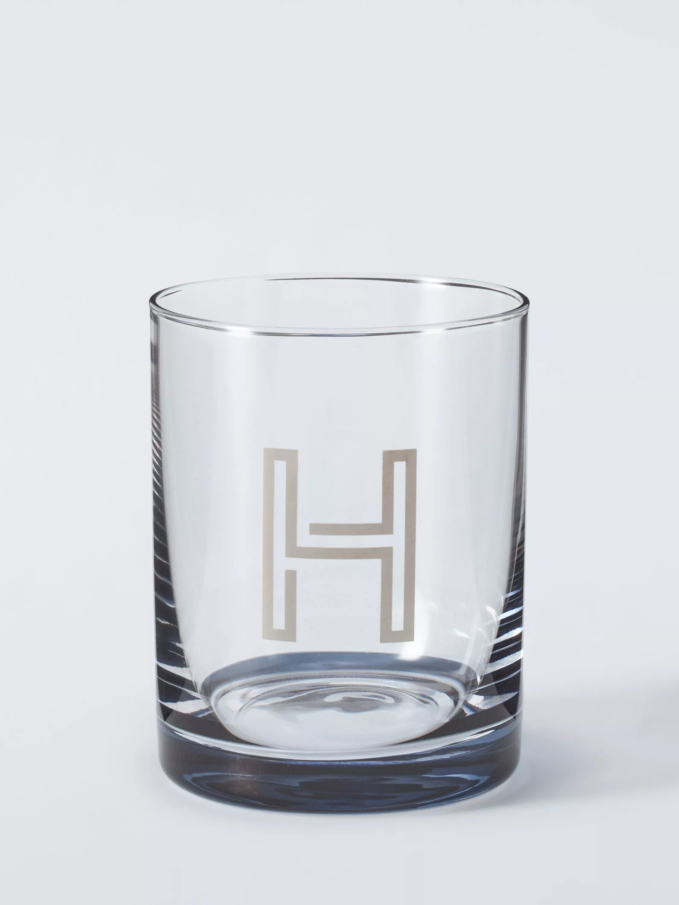 John Lewis Alphabet Glass Tumbler, H