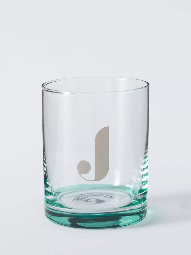 John Lewis Alphabet Glass Tumbler, J