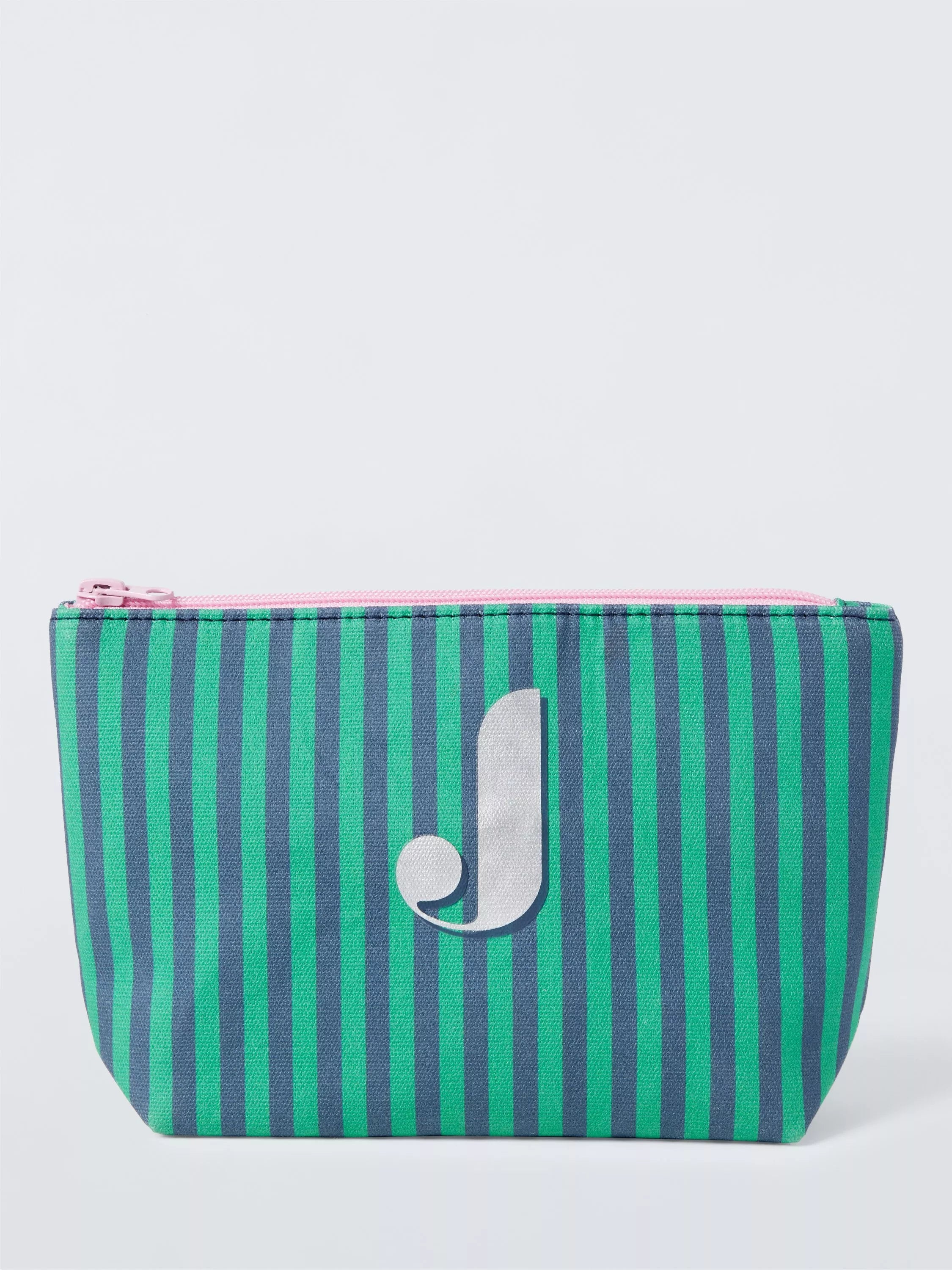 John Lewis Stripe Alphabet Makeup Bag