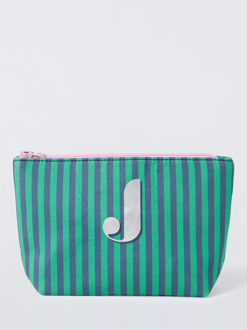 John Lewis Stripe Alphabet Makeup Bag