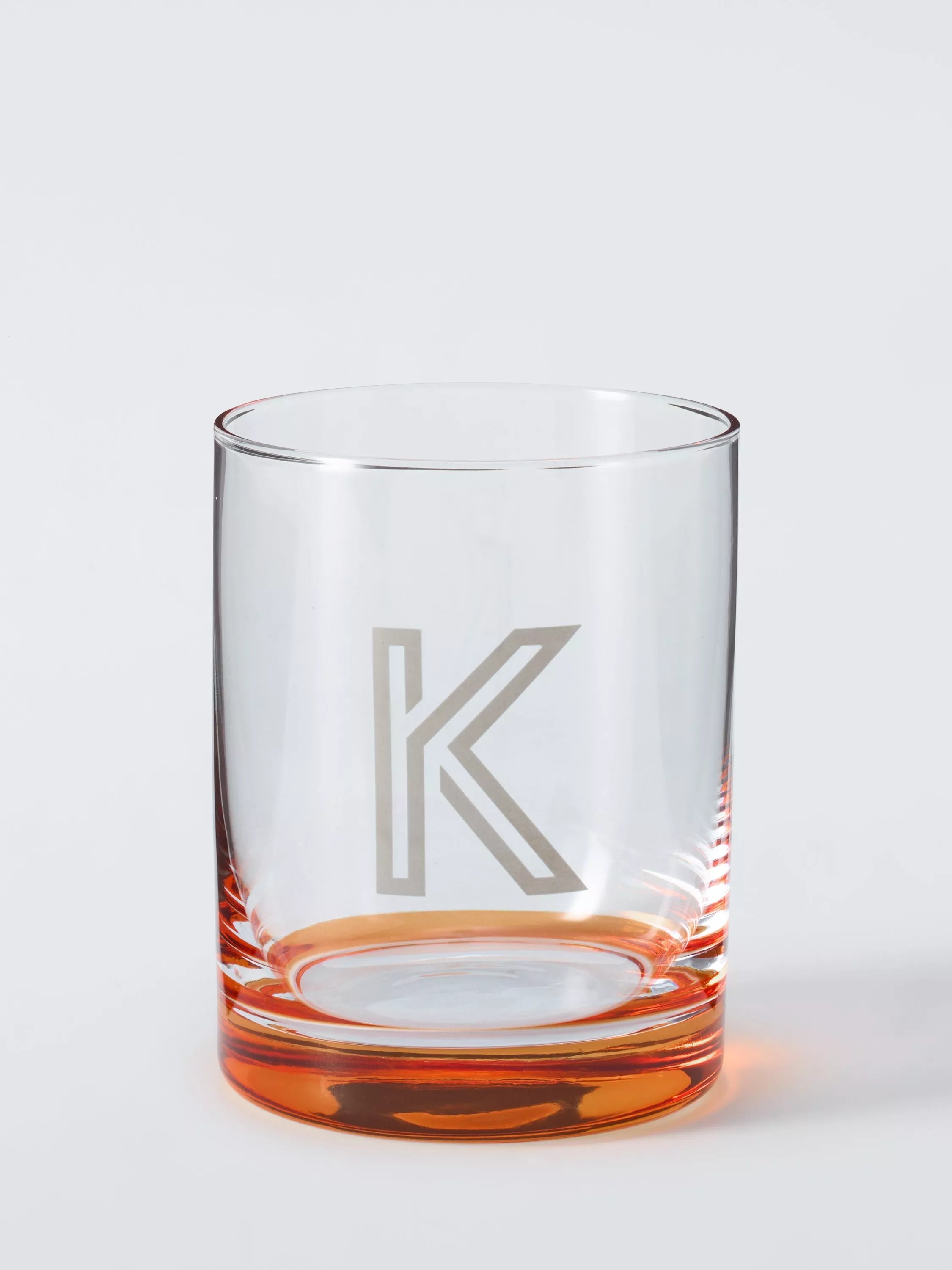 John Lewis Alphabet Glass Tumbler, K