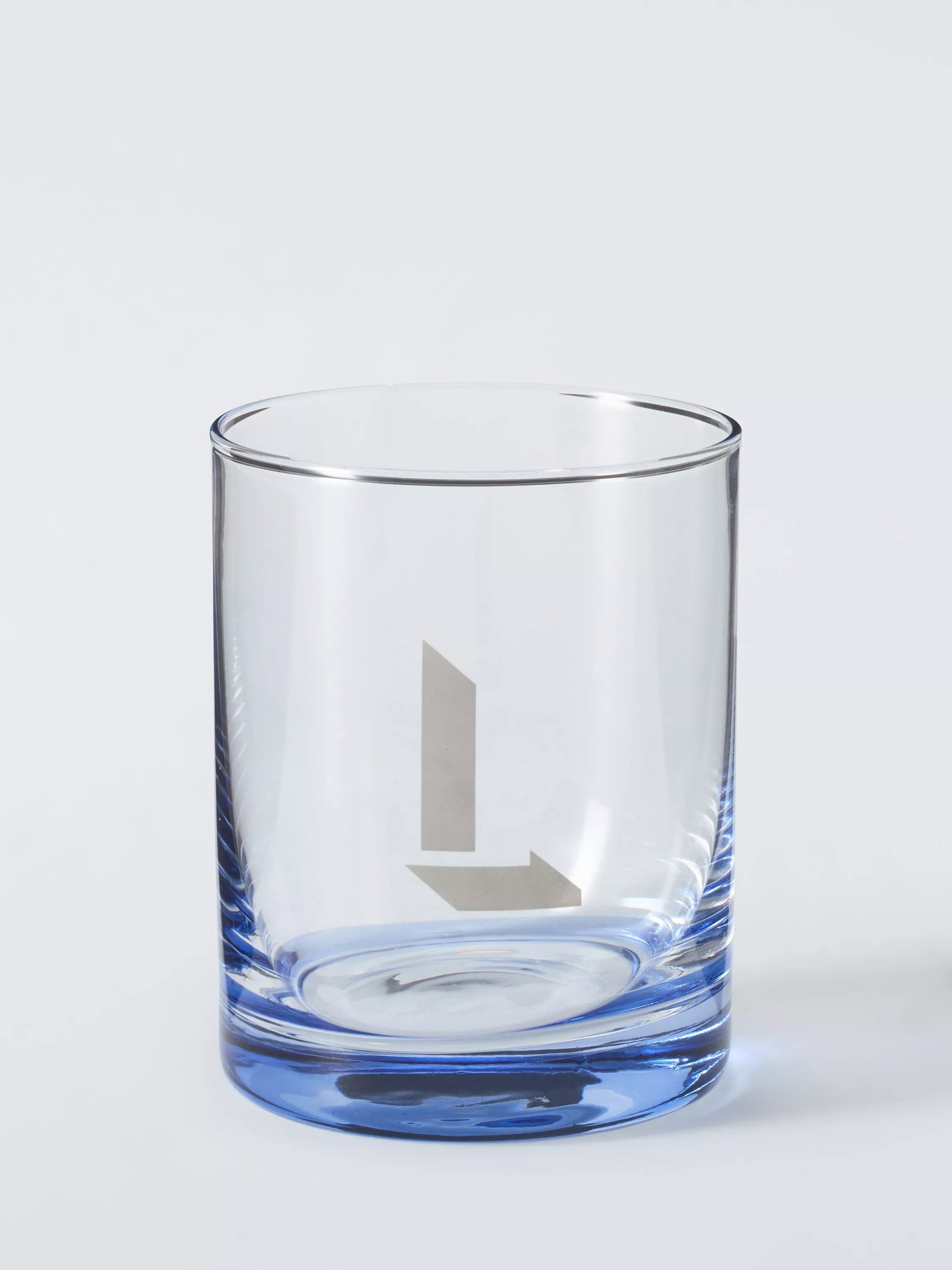 John Lewis Alphabet Glass Tumbler, L