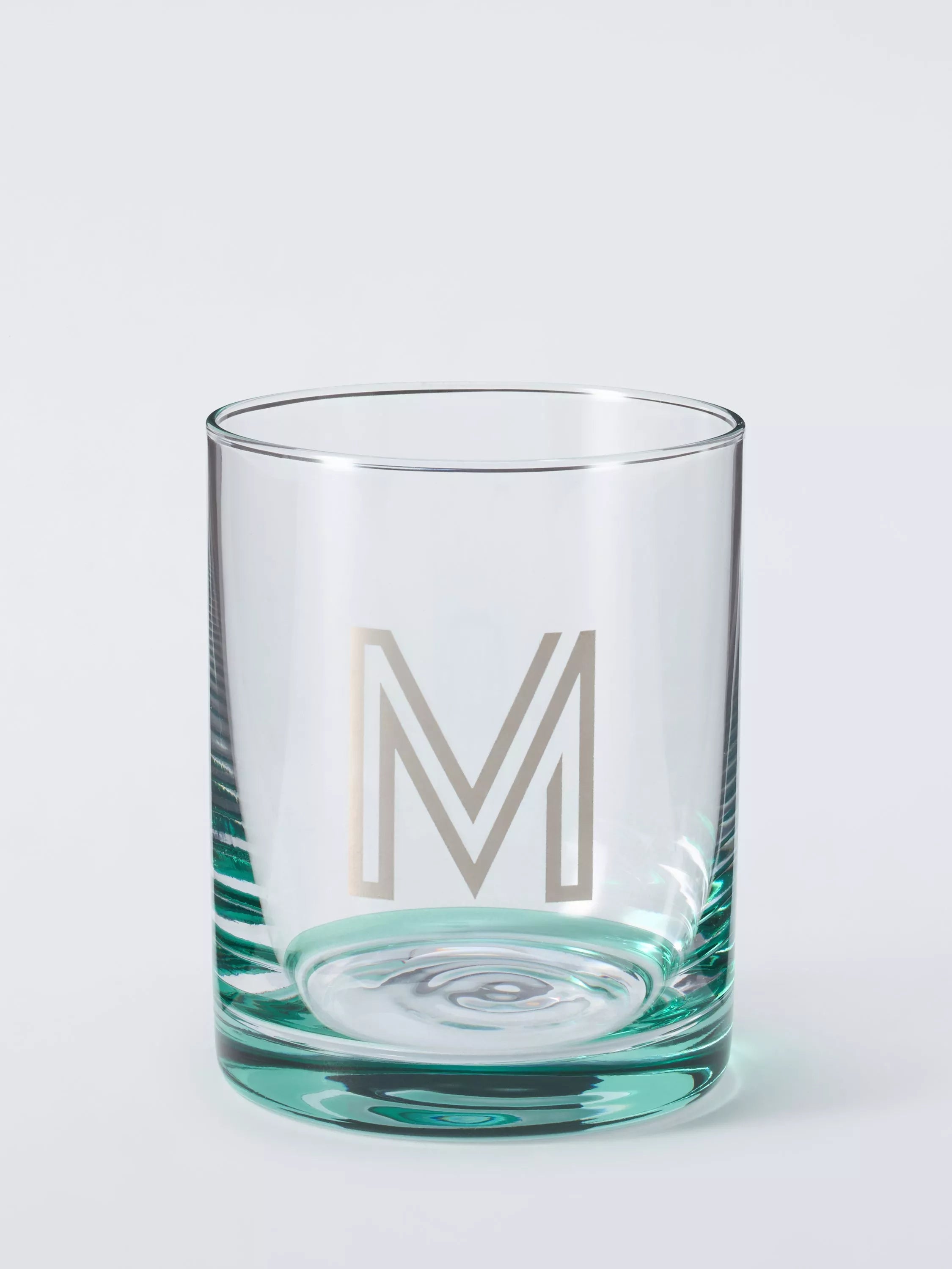 John Lewis Alphabet Glass Tumbler, M
