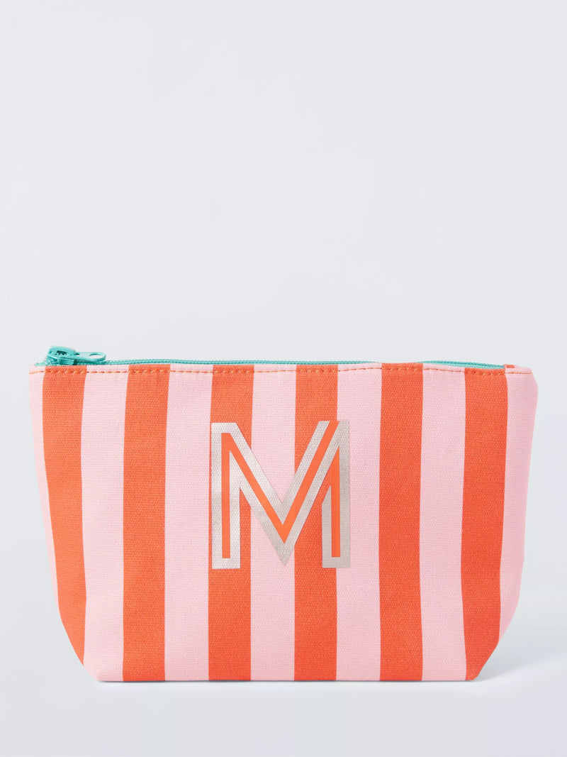 John Lewis Stripe Alphabet Makeup Bag