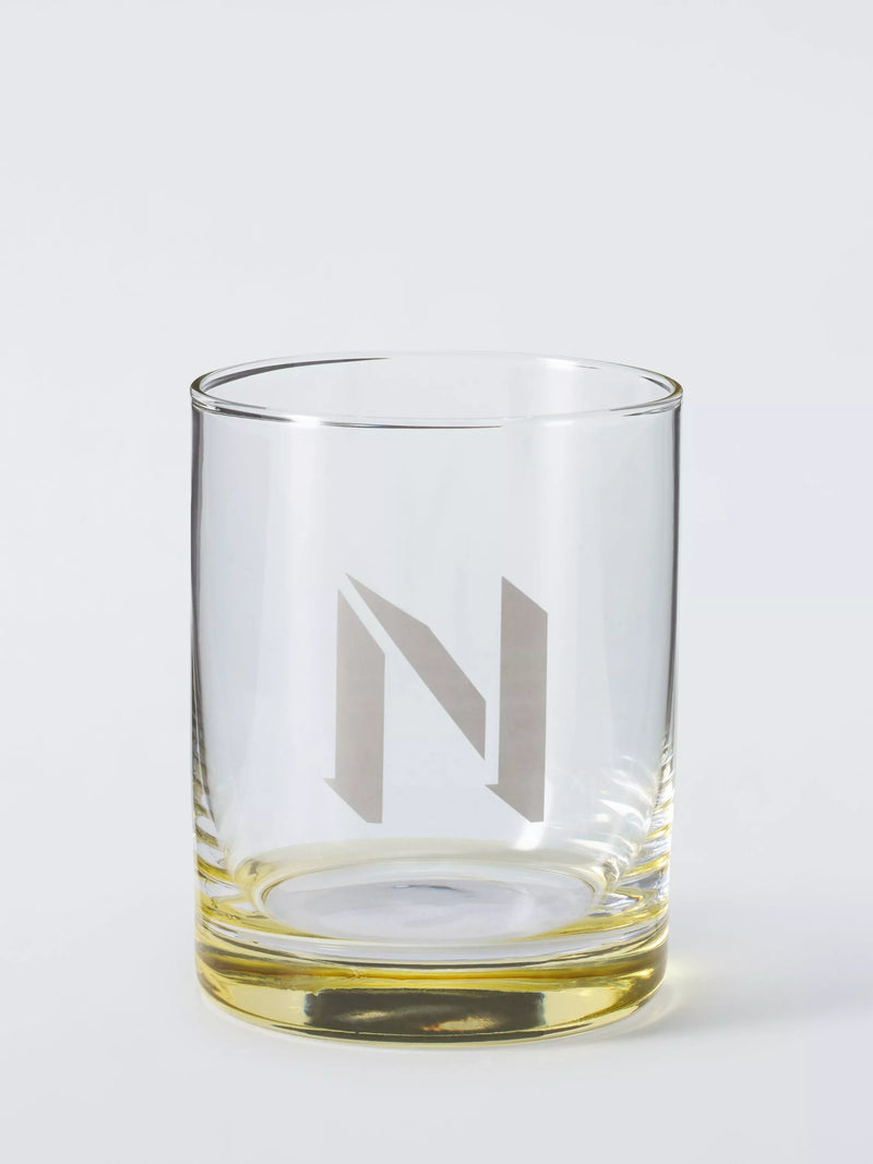 John Lewis Alphabet Glass Tumbler, N