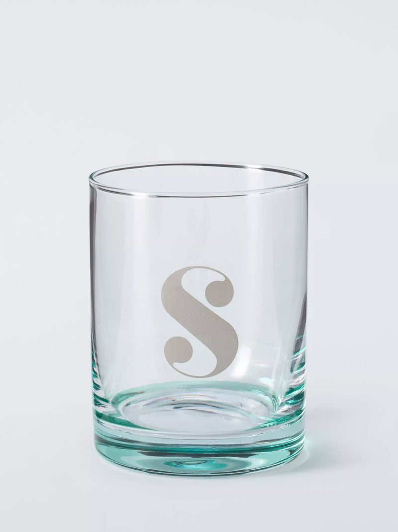 John Lewis Alphabet Glass Tumbler, S
