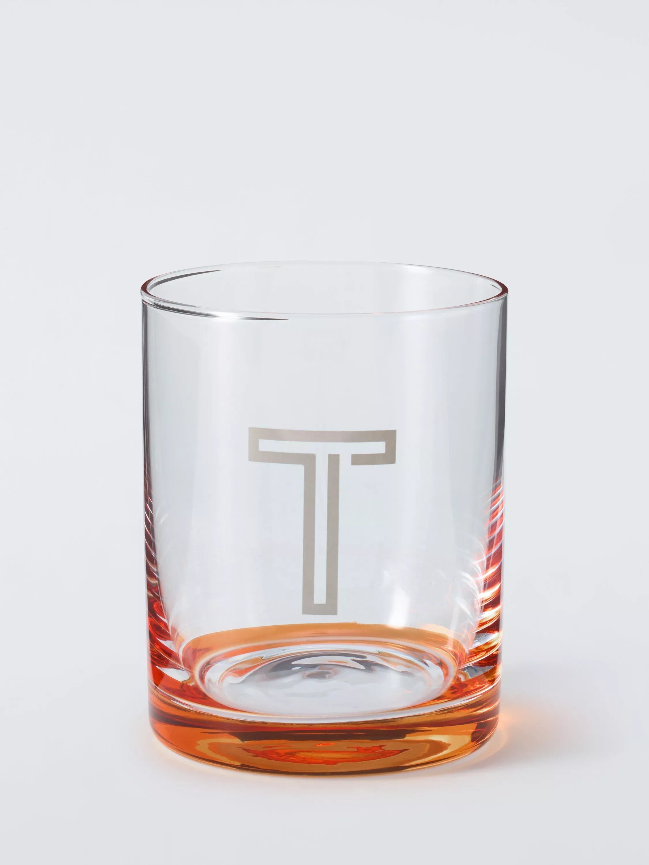 John Lewis Alphabet Glass Tumbler, T