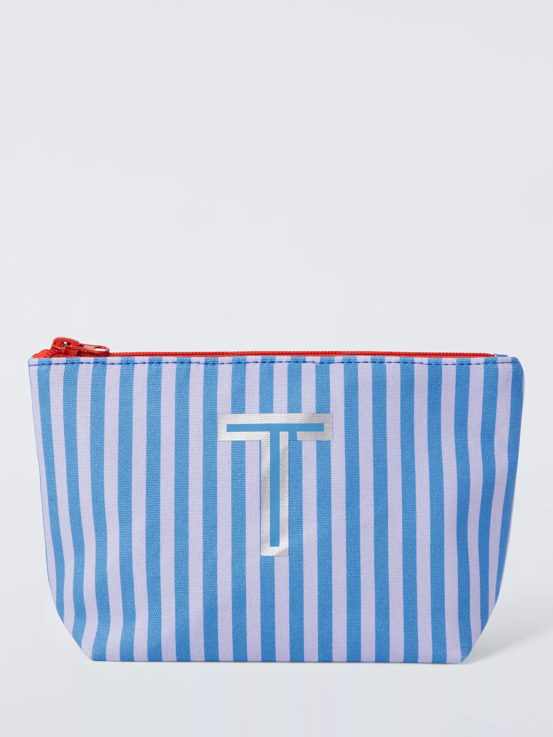 John Lewis Stripe Alphabet Makeup Bag