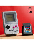 LEGO Game Boy replica building set with interchangeable game paks and display stand, UK version