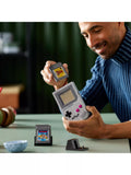 LEGO Game Boy replica building set with interchangeable game paks and display stand, UK version