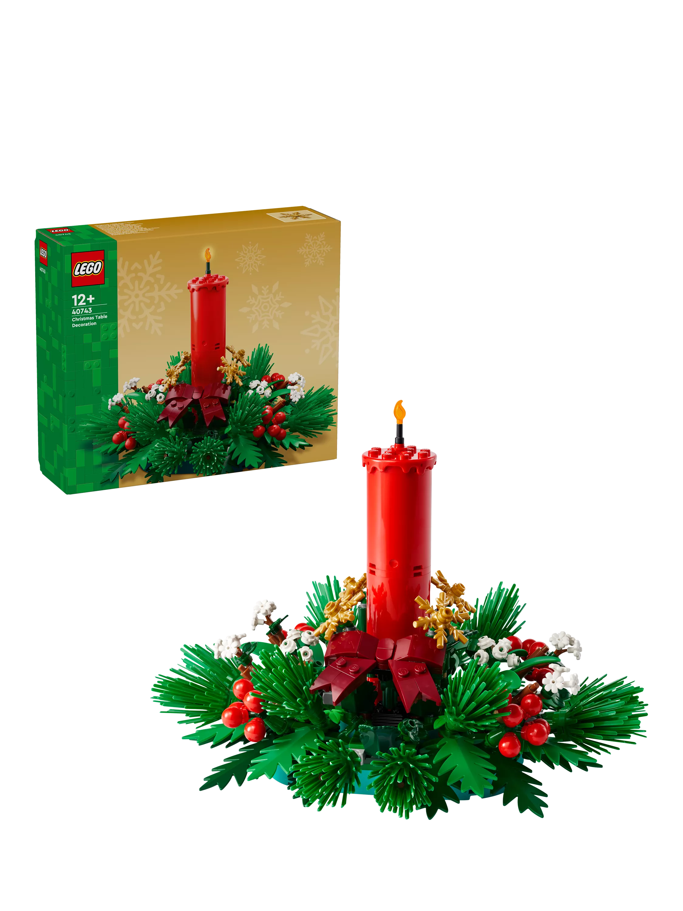 LEGO Christmas Table Decoration 40743 building toy, imported from the UK