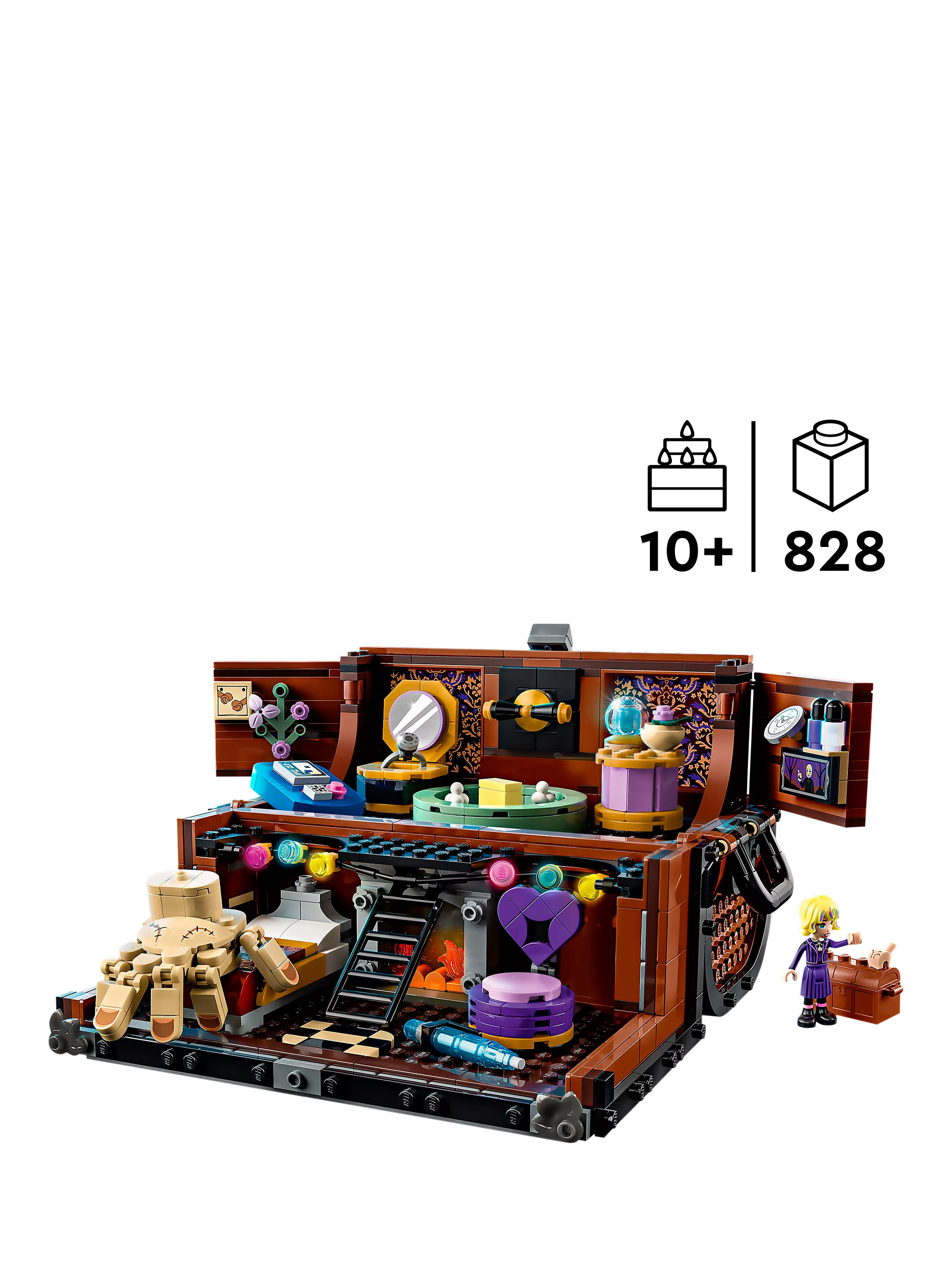 LEGO Wednesday Thing's Apartment building toy, UK version