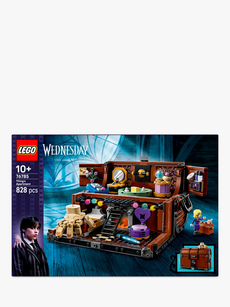 LEGO Wednesday Thing's Apartment building toy, UK version