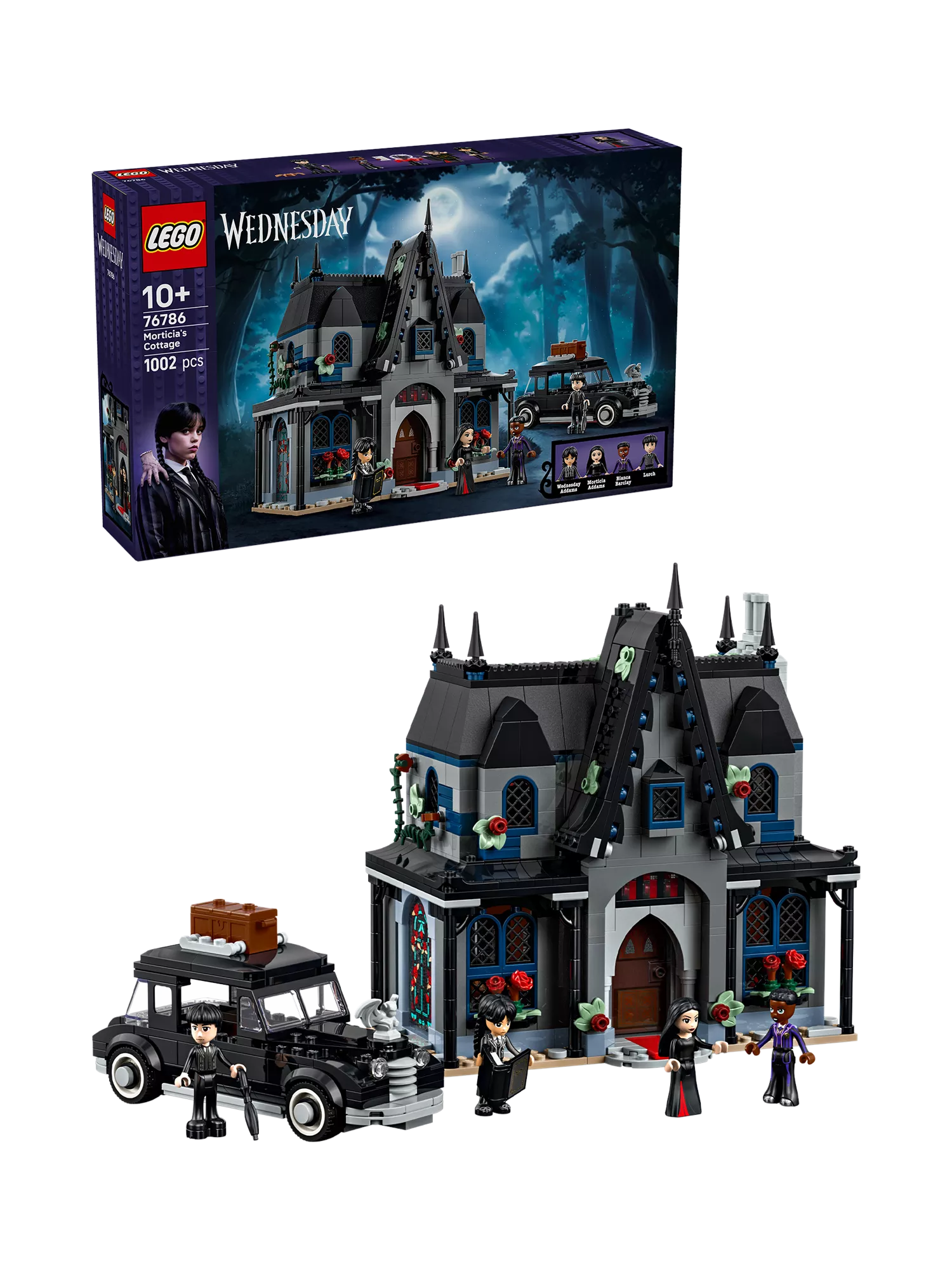 LEGO Wednesday Morticia's Cottage building set 76786, imported from the UK