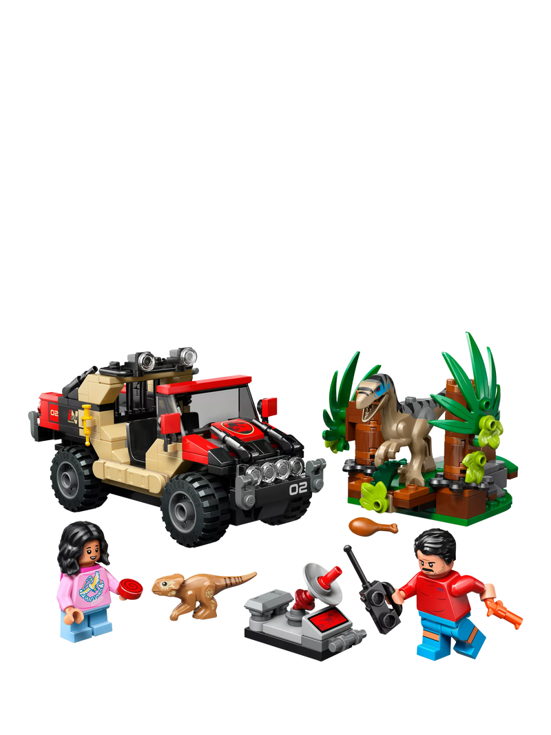 LEGO Jurassic World Raptor Off-Road Escape building set, UK version