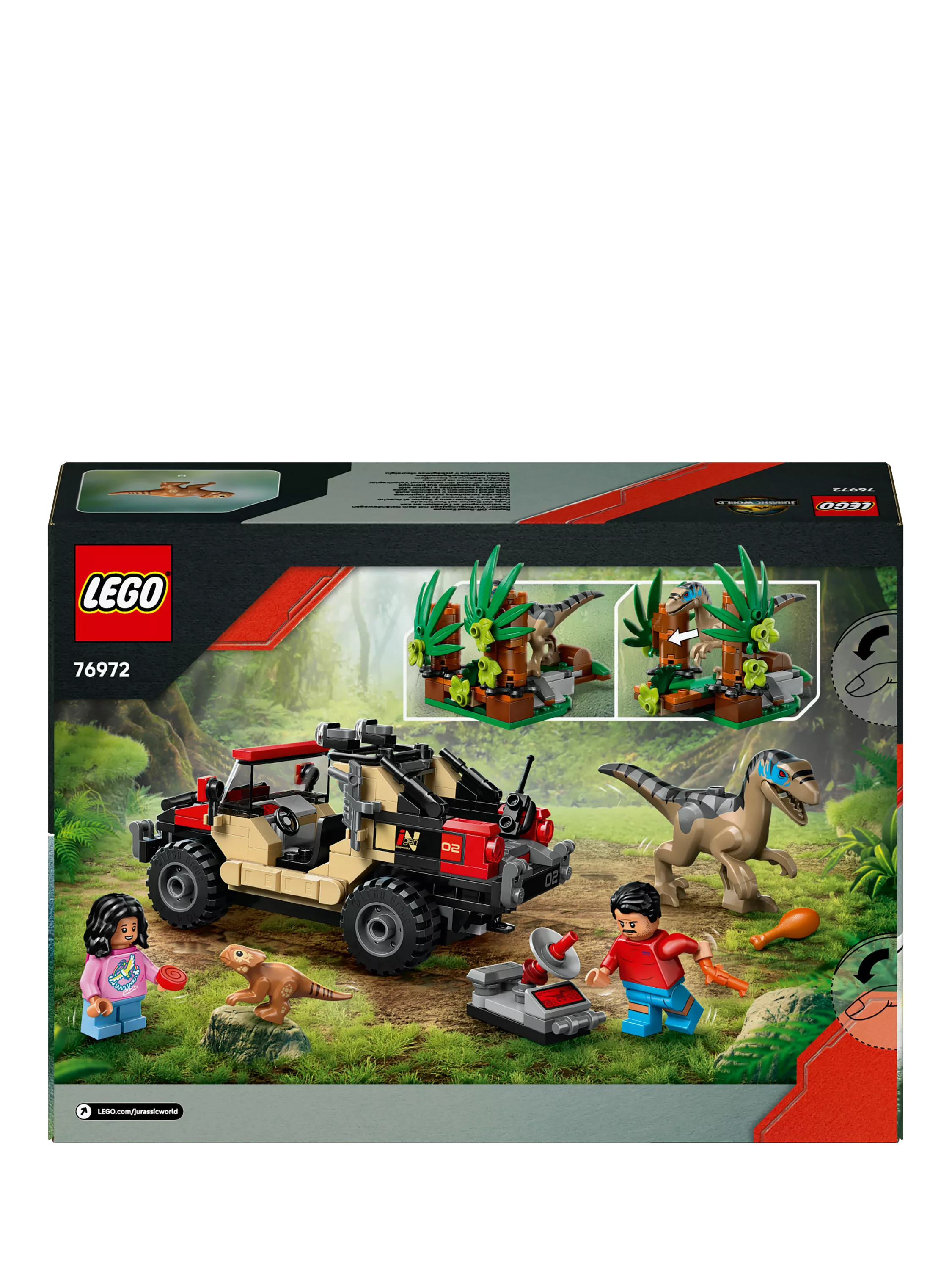 LEGO Jurassic World Raptor Off-Road Escape building set, UK version