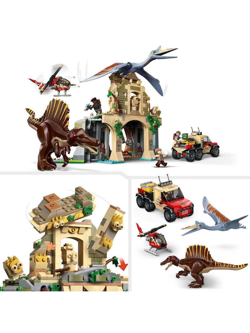 LEGO Jurassic World Spinosaurus and Quetzalcoatlus Air Mission building set, UK version