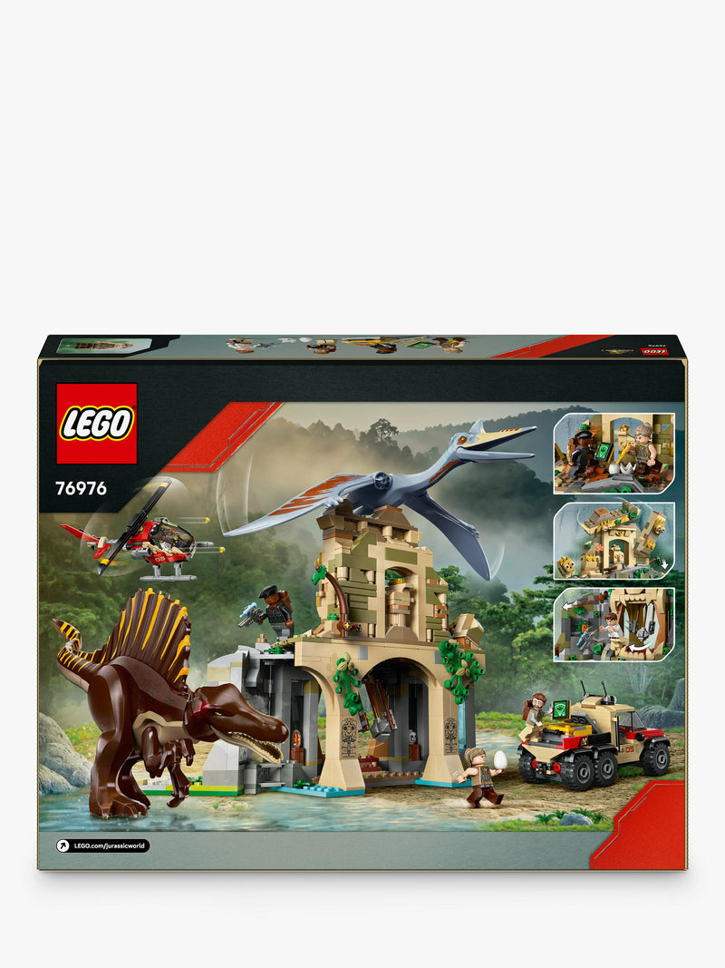 LEGO Jurassic World Spinosaurus and Quetzalcoatlus Air Mission building set, UK version