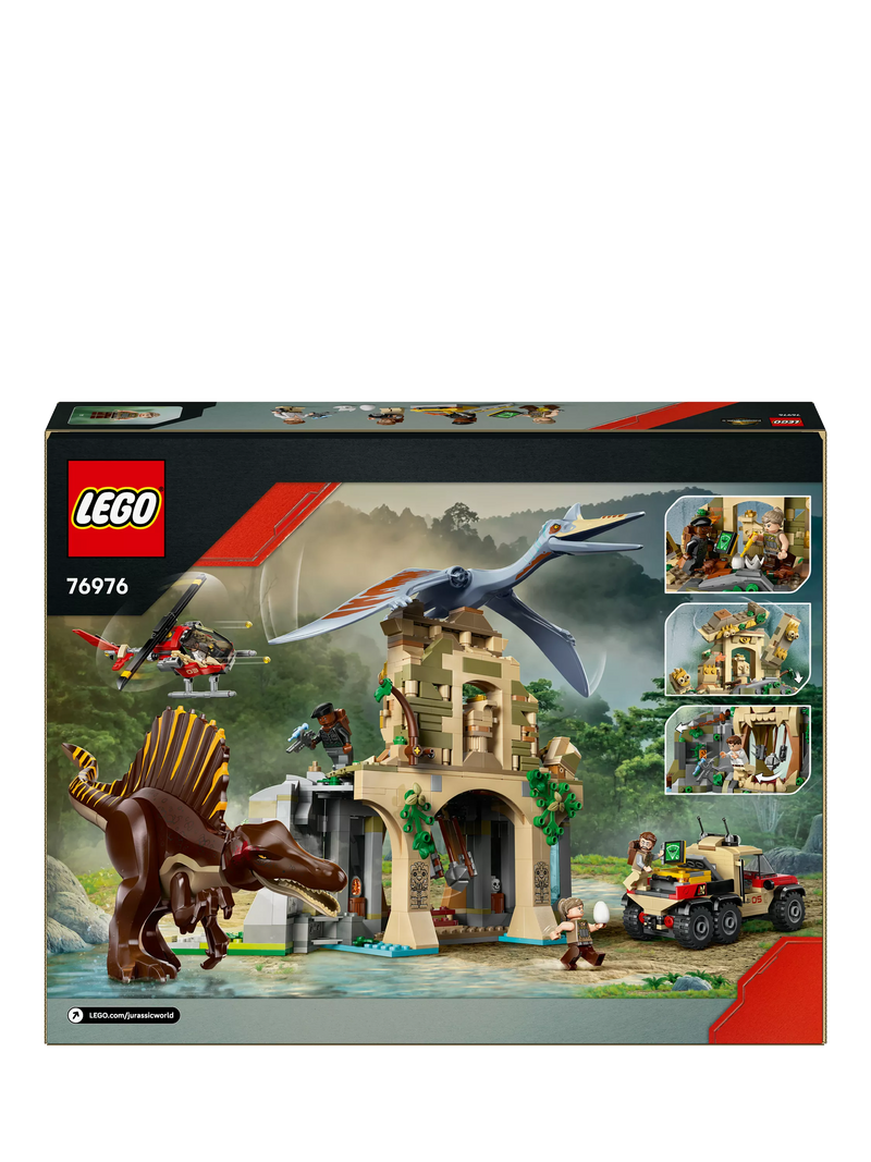 LEGO Jurassic World Spinosaurus and Quetzalcoatlus Air Mission building set, UK version