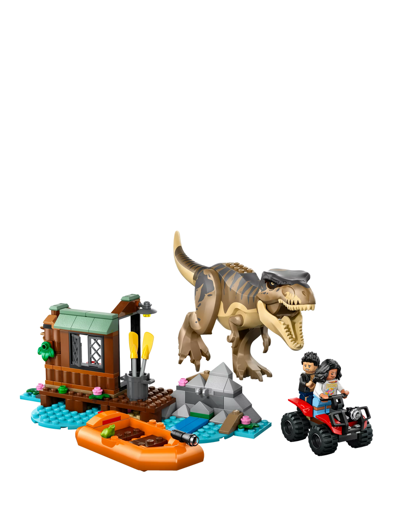 LEGO T. rex River Escape 199-piece building set, imported from the UK