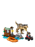 LEGO T. rex River Escape 199-piece building set, imported from the UK