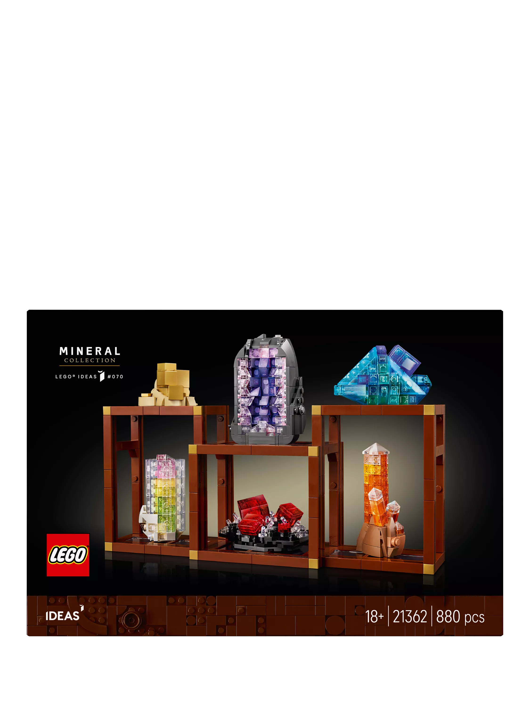 LEGO Ideas Mineral Collection adult building set - British product