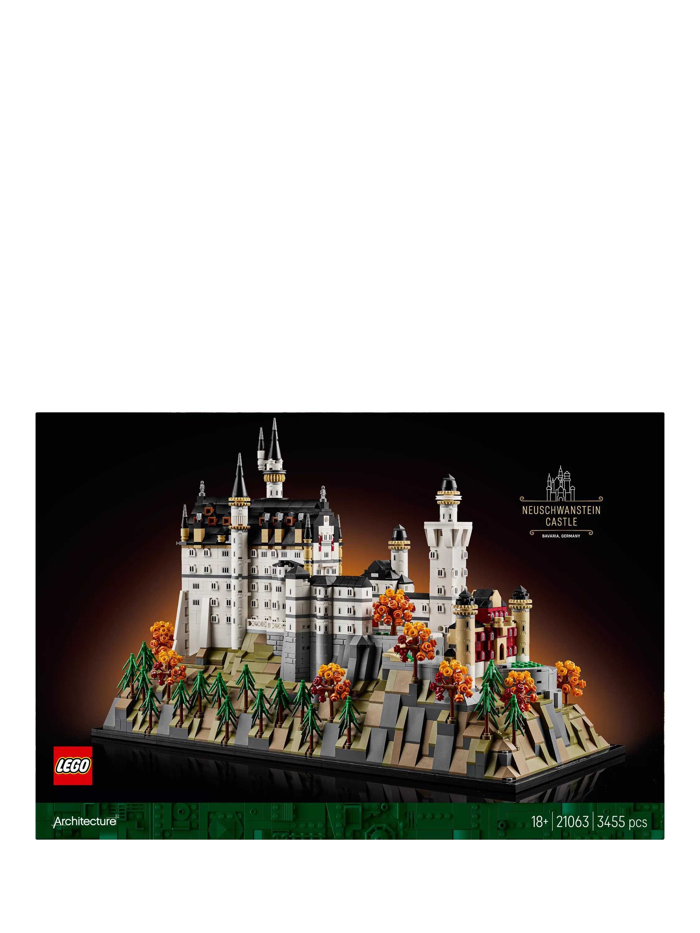 LEGO Architecture Neuschwanstein Castle building set 3455 pieces - British product
