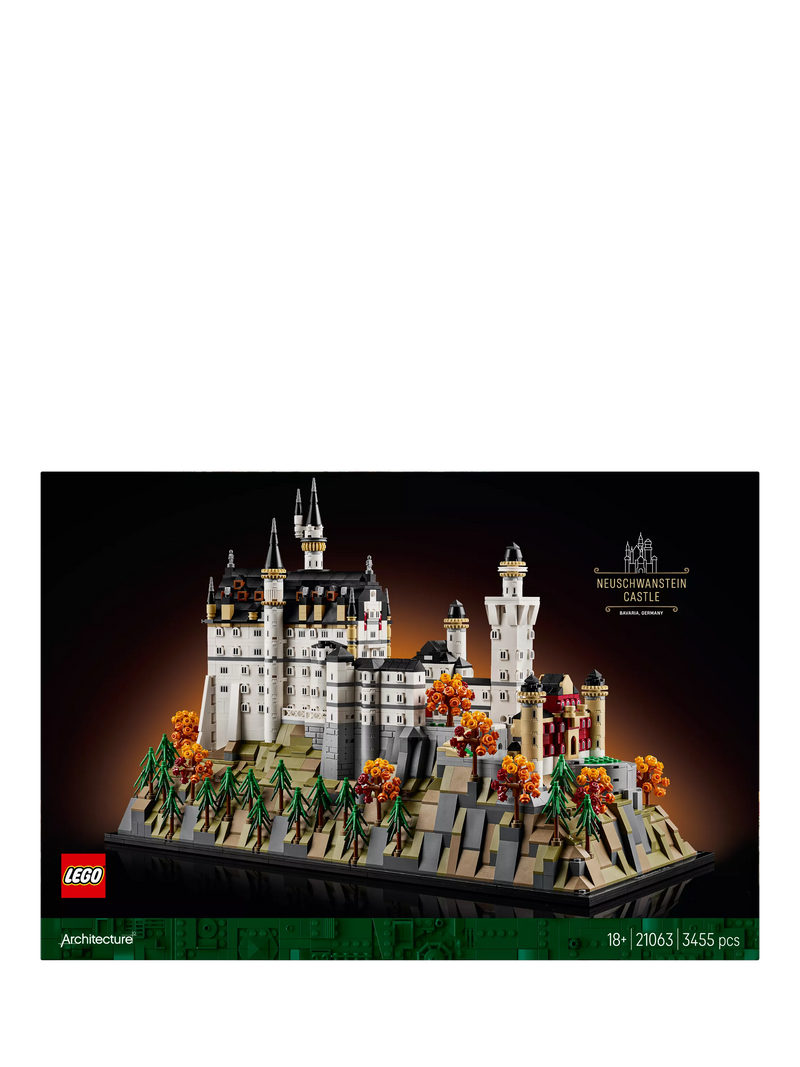 LEGO Architecture Neuschwanstein Castle building set 3455 pieces - British product