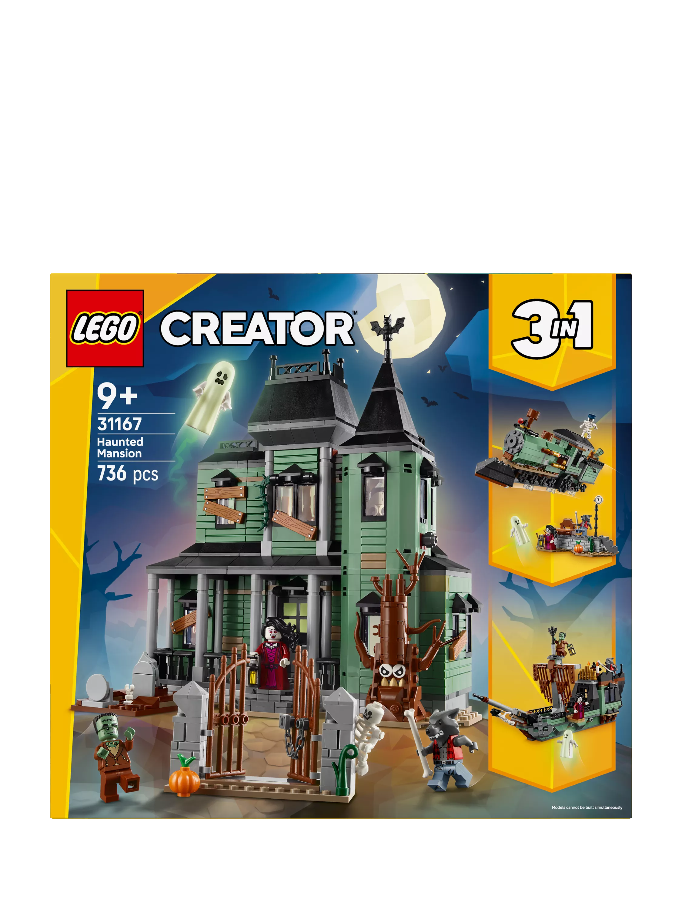 LEGO Haunted Mansion 3-in-1 building set, UK version