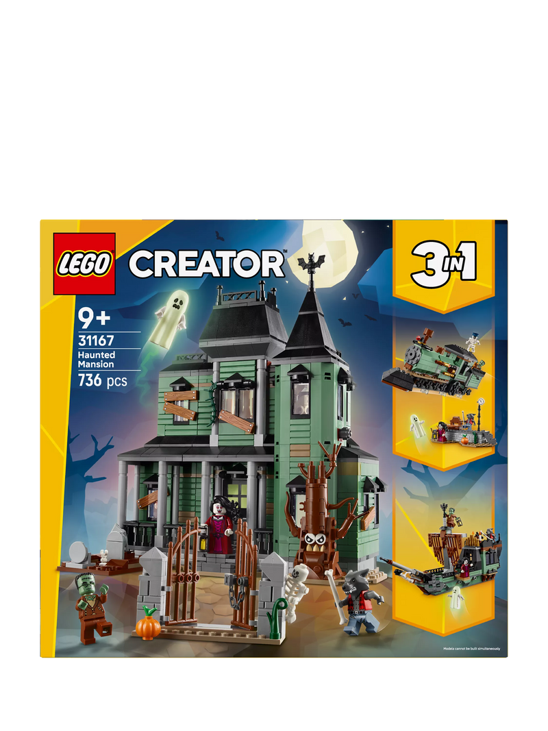 LEGO Haunted Mansion 3-in-1 building set, UK version