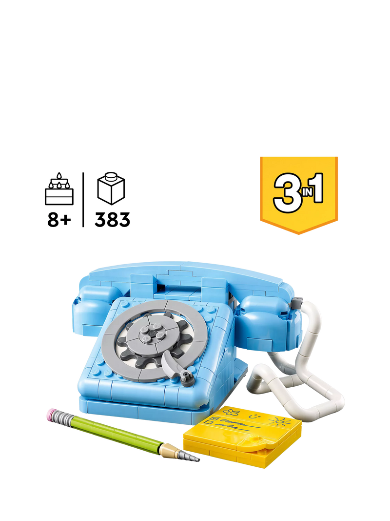 LEGO Creator retro telephone building toy set, UK version