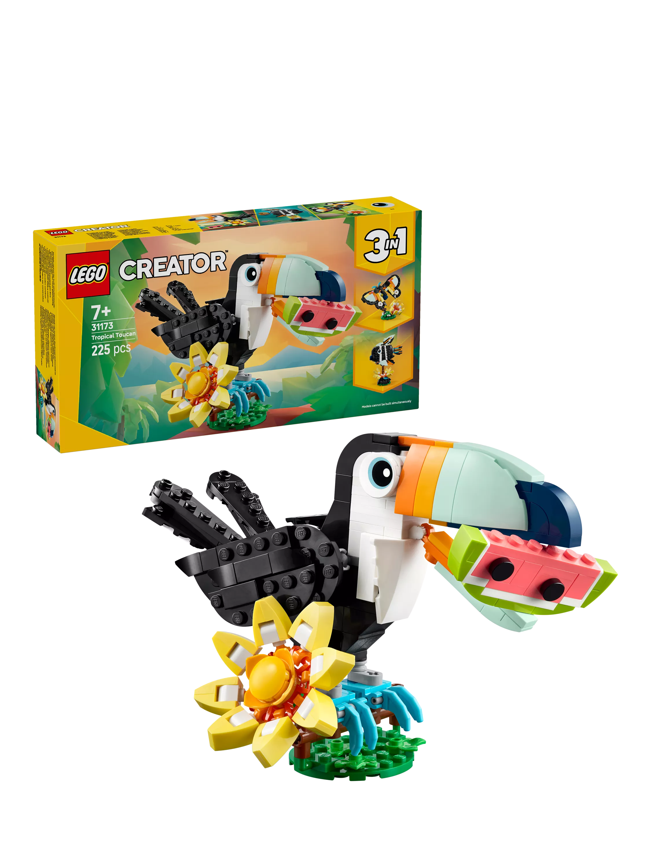 LEGO Creator 3-in-1 Toucan building set, imported from the UK