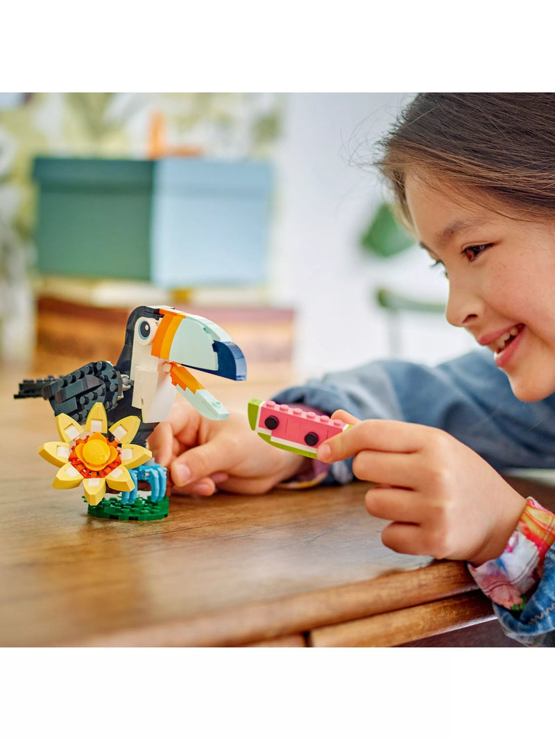 LEGO Creator 3-in-1 Toucan building set, imported from the UK