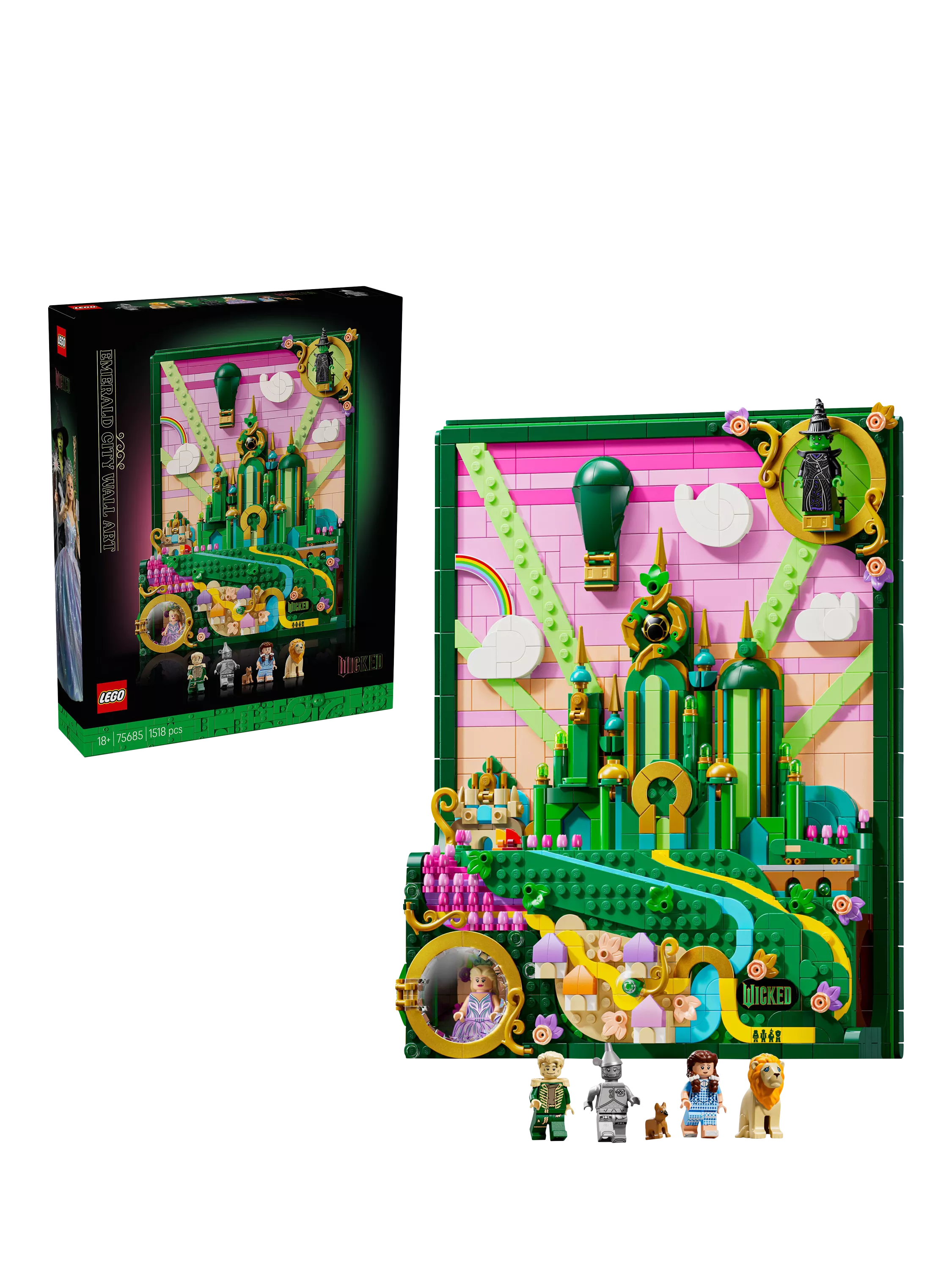 LEGO Wicked Emerald City wall art building set (British brand)