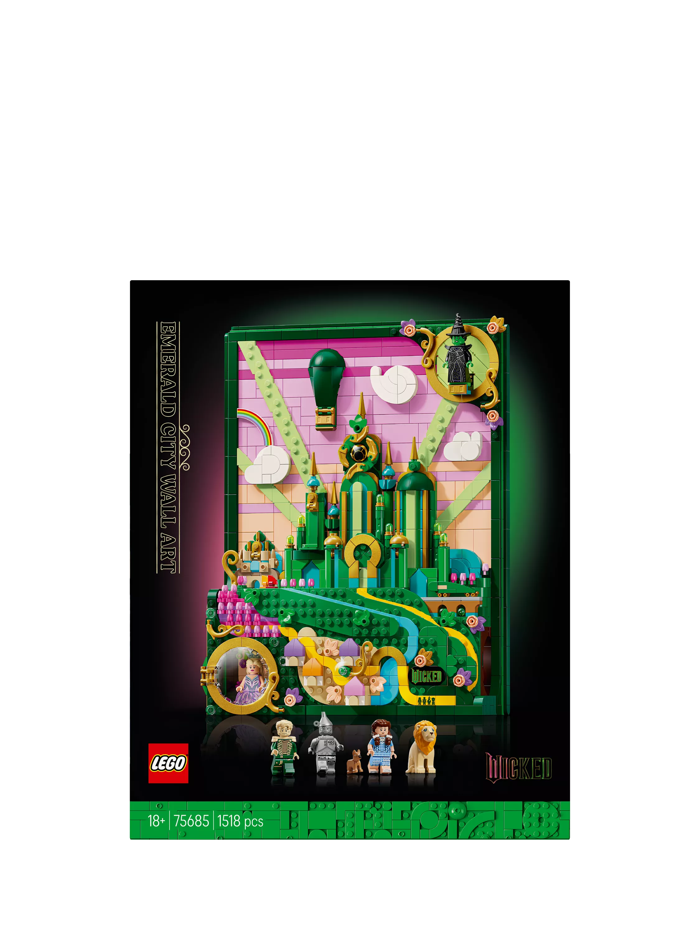 LEGO Wicked Emerald City wall art building set (British brand)