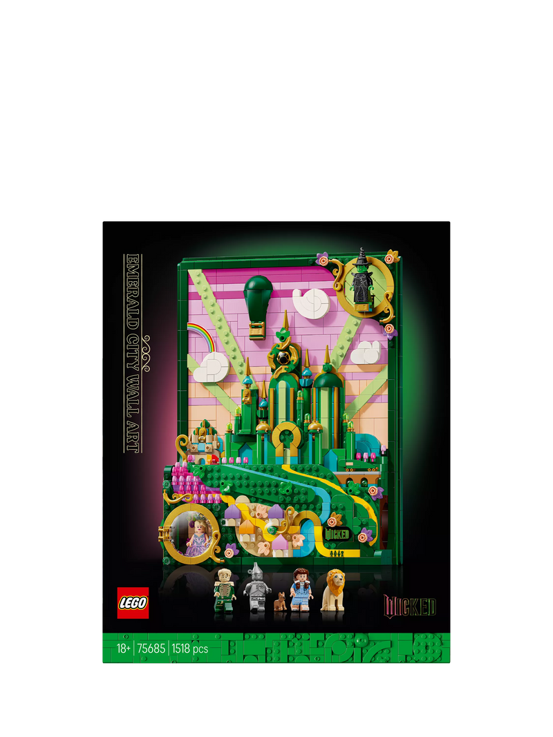 LEGO Wicked Emerald City wall art building set (British brand)