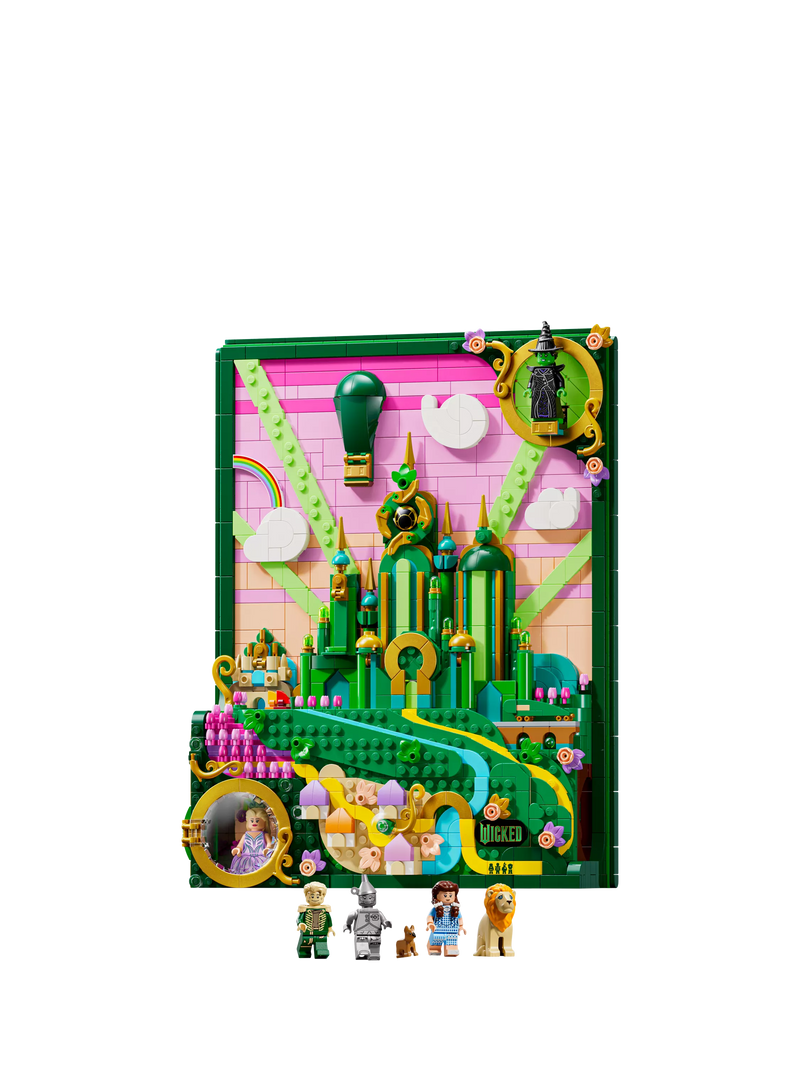 LEGO Wicked Emerald City wall art building set (British brand)