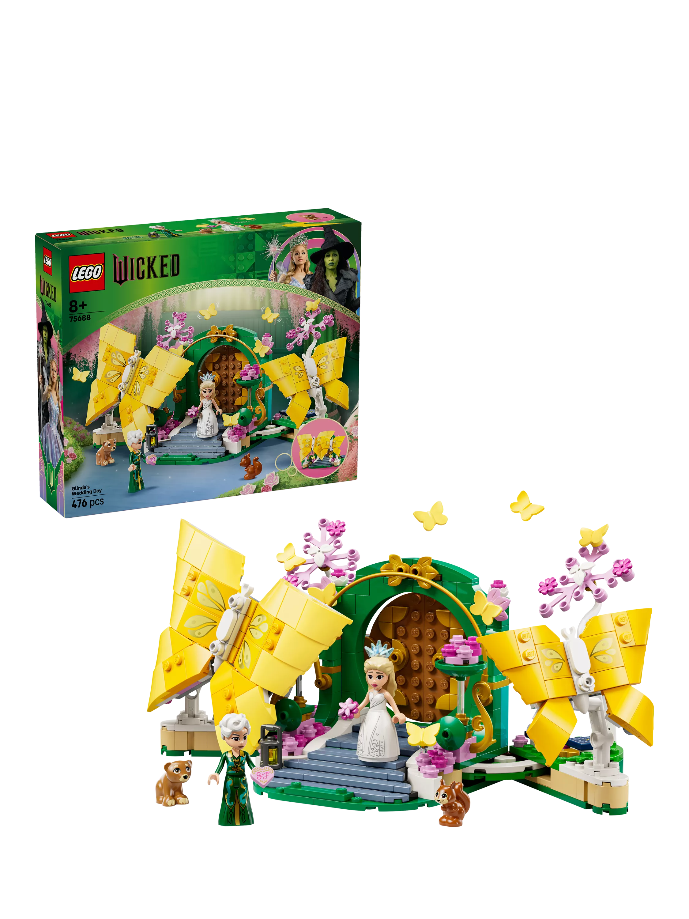 LEGO Wicked Glinda's Wedding Day 476-piece building toy set (British brand)