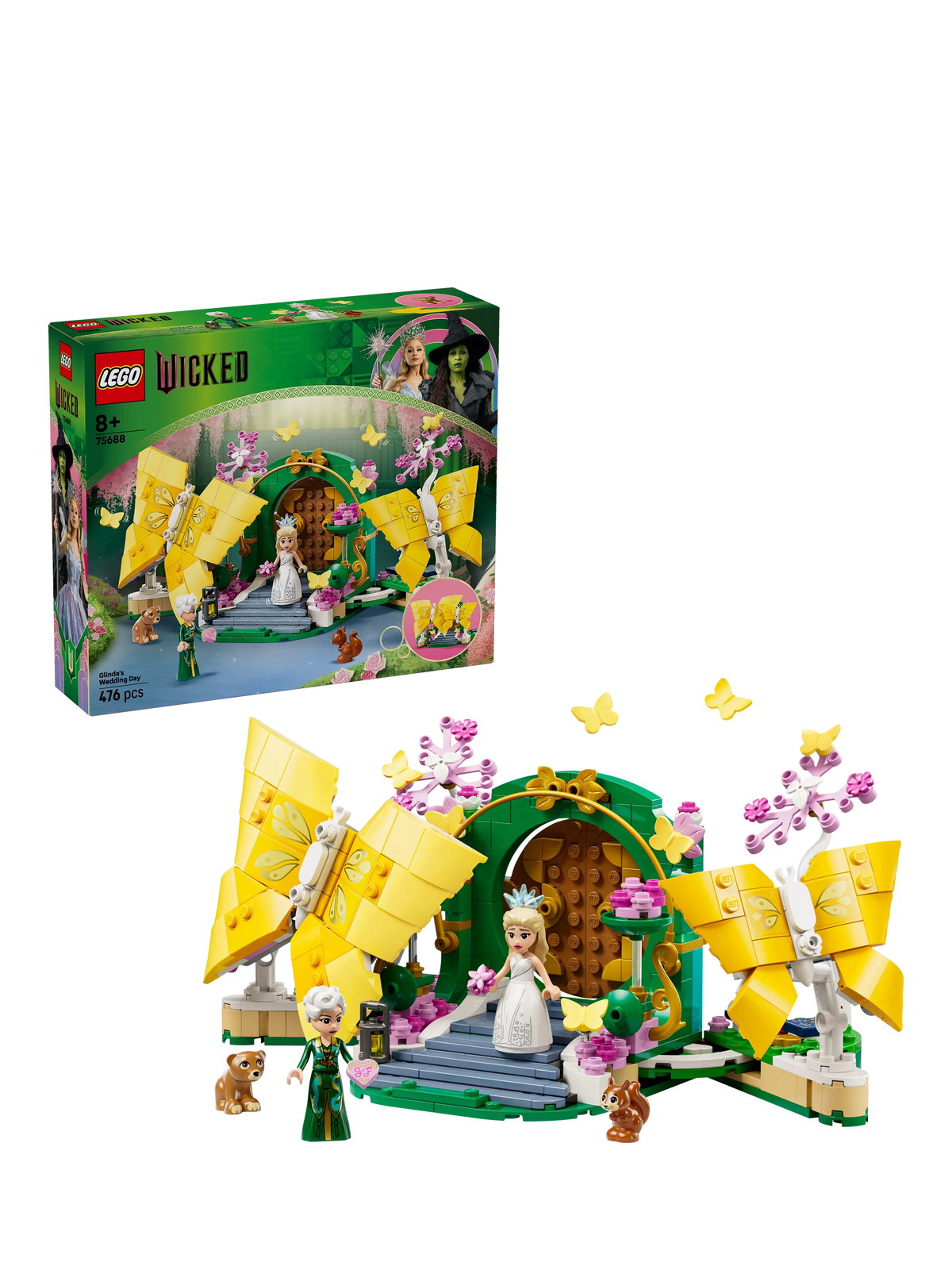 LEGO Wicked Glinda's Wedding Day 476-piece building toy set (British brand)